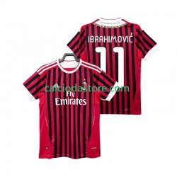 Maglia AC Milan Zlatan IBRAHIMOVIC 11 2012 Retro Gara Home Uomo 2011 MC