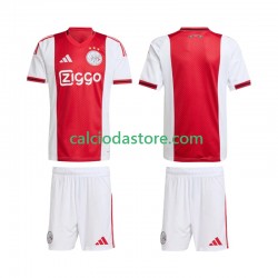 Maglia AFC Ajax Gara Home Completo Bambino 2-13 Anni 2025-2026 MC