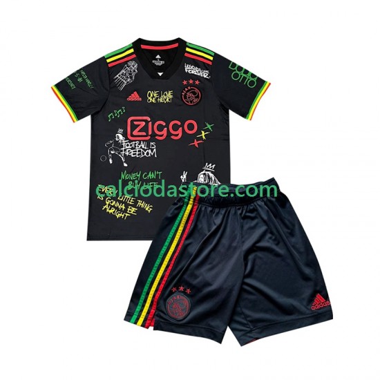 Maglia AFC Ajax Special Bob Marley Gara Home Completo Bambino 2-13 Anni 2025-2026 MC Maglia AFC Ajax Special Bob Marley Gara Home Completo Bambino 2-13 Anni 2025-2026 MC
