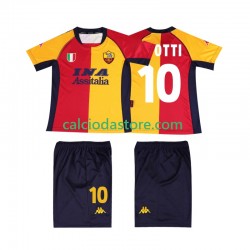 Maglia AS Roma TOTTI 10 2001 Retro Gara Home Completo Bambino 2-13 Anni MC