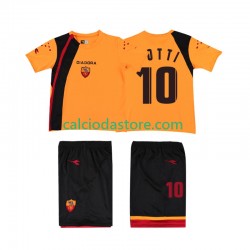 Maglia AS Roma TOTTI 10 Retro Gara Home Completo Bambino 2-13 Anni 2005-2006 MC