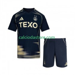 Maglia Aberdeen Gara Away Completo Bambino 2-13 Anni 2025-2026 MC