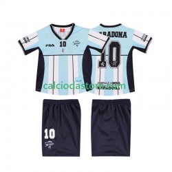 Maglia Argentina MARADONA 10 2000 Retro Gara Home Completo Bambino 2-13 Anni MC