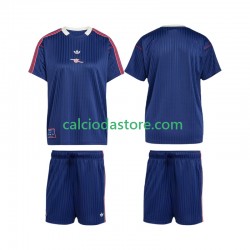 Maglia Arsenal Icon Gara Home Completo Bambino 2-13 Anni 2025-2026 MC