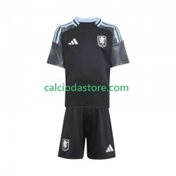 Maglia Aston Villa Gara Away Completo Bambino 2-13 Anni 2025-2026 MC