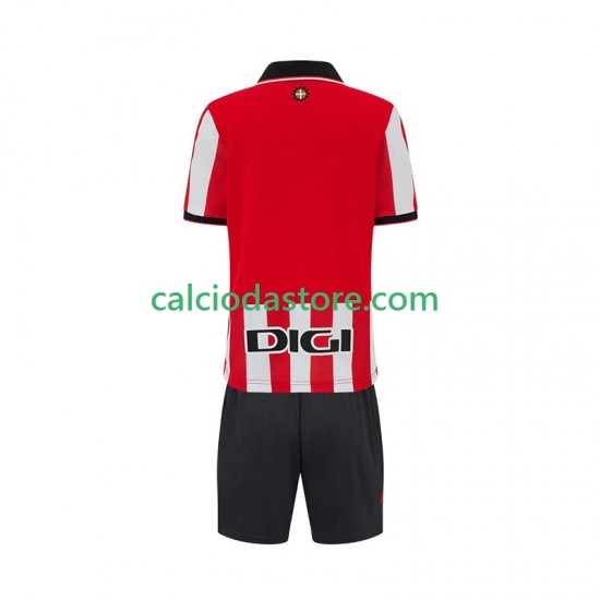 Maglia Athletic Bilbao Gara Home Completo Bambino 2-13 Anni 2025-2026 MC