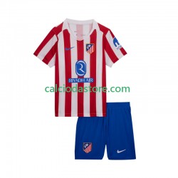 Maglia Atlético Madrid Gara Home Completo Bambino 2-13 Anni 2025-2026 MC