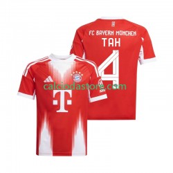 Maglia FC Bayern München Jonathan Tah 4 Gara Home Uomo 2025-2026 MC