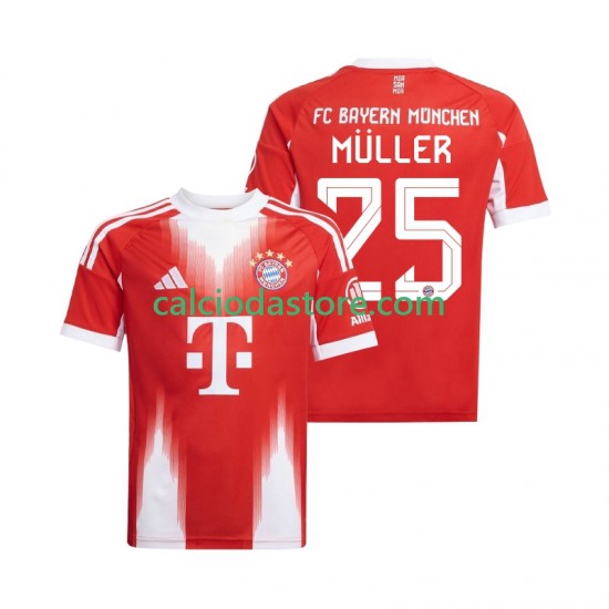 Maglia FC Bayern München Thomas Muller 25 Gara Home Uomo 2025-2026 MC Maglia FC Bayern München Thomas Muller 25 Gara Home Uomo 2025-2026 MC