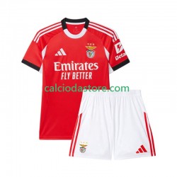 Maglia Benfica Gara Home Completo Bambino 2-13 Anni 2025-2026 MC