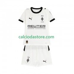 Maglia Borussia Mönchengladbach Gara Home Completo Bambino 2-13 Anni 2025-2026 MC