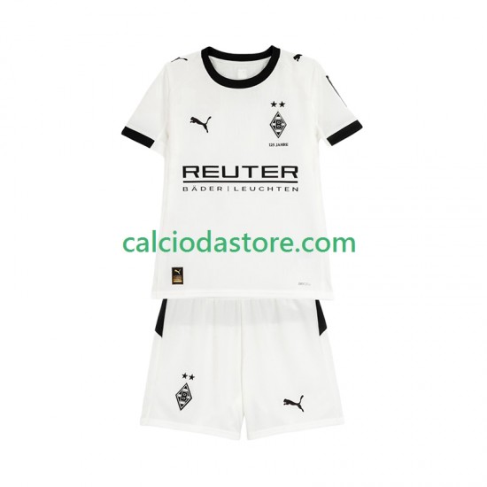 Maglia Borussia Mönchengladbach Gara Home Completo Bambino 2-13 Anni 2025-2026 MC Maglia Borussia Mönchengladbach Gara Home Completo Bambino 2-13 Anni 2025-2026 MC