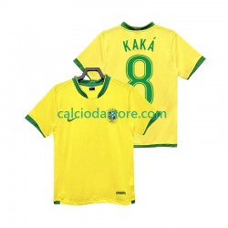 Maglia Brasile KAKA 8 Retro Gara Home Uomo 2006 MC