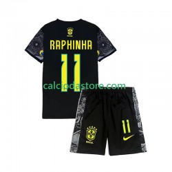 Brasile RAPHINHA 11 Cheist the Redeemer Football Shirts Gara Home Completo Bambino 2-13 Anni 2024 MC