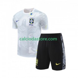 Brasile Special JESUS Football Shirts Gara Home Completo Bambino 2-13 Anni 2024-2025 MC