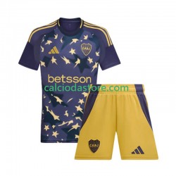 Maglia CA Boca Juniors Gara Terza Completo Bambino 2-13 Anni 2025 MC