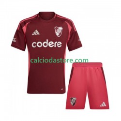 Maglia CA River Plate Gara Away Completo Bambino 2-13 Anni 2024-2025 MC