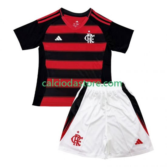 Maglia CR Flamengo Gara Home Completo Bambino 2-13 Anni 2025-2026 MC Maglia CR Flamengo Gara Home Completo Bambino 2-13 Anni 2025-2026 MC