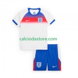 Maglia Inghilterra Gara Home Completo Bambino 2-13 Anni 2025 MC