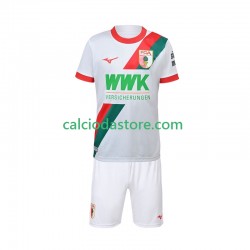 Maglia FC Augsburg Gara Home Completo Bambino 2-13 Anni 2025-2026 MC
