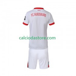 Maglia FC Augsburg Gara Home Completo Bambino 2-13 Anni 2025-2026 MC