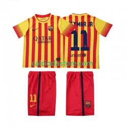 Maglia FC Barcelona Neymar JR 11 2013 2014 Retro Gara Away Completo Bambino 2-13 Anni MC