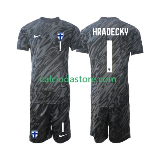 Maglia Portiere Finlandia HRADECKY 1 Gara Home Completo Bambino 2-13 Anni 2024 MC Maglia Portiere Finlandia HRADECKY 1 Gara Home Completo Bambino 2-13 Anni 2024 MC