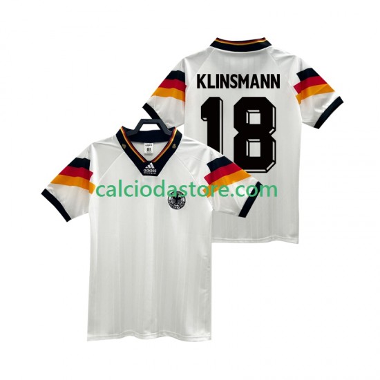 Maglia Germania KLINSMANN 18 1992 Retro Gara Home Uomo MC Maglia Germania KLINSMANN 18 1992 Retro Gara Home Uomo MC