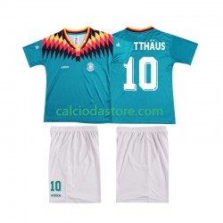 Maglia Germania MATTHAUS 10 Retro Gara Away Completo Bambino 2-13 Anni 1994 MC