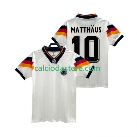 Maglia Germania MATTHAUS 10 1992 Retro Gara Home Uomo MC Maglia Germania MATTHAUS 10 1992 Retro Gara Home Uomo MC