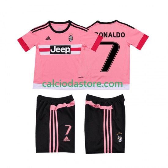 Maglia Juventus Cristiano RONALDO 7 2015 2016 Retro Gara Away Completo Bambino 2-13 Anni MC Maglia Juventus Cristiano RONALDO 7 2015 2016 Retro Gara Away Completo Bambino 2-13 Anni MC
