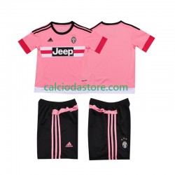 Maglia Juventus 2015 2016 Retro Gara Away Completo Bambino 2-13 Anni MC