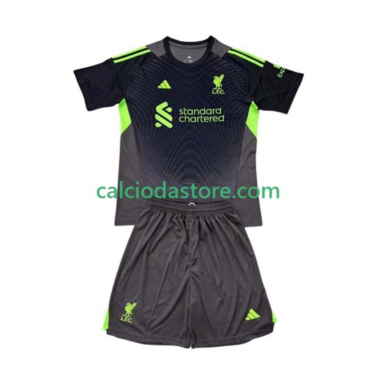 Maglia Portiere Liverpool Gara Home Completo Bambino 2-13 Anni 2025-2026 MC Maglia Portiere Liverpool Gara Home Completo Bambino 2-13 Anni 2025-2026 MC