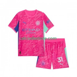 Maglia Portiere Manchester City Ederson Moraes 31 Gara Away Completo Bambino 2-13 Anni 2025-2026 MC