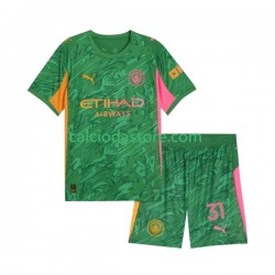 Maglia Portiere Manchester City Ederson Moraes 31 Gara Home Completo Bambino 2-13 Anni 2025-2026 MC