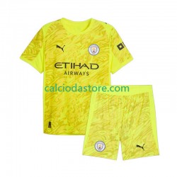 Maglia Portiere Manchester City Gara Terza Completo Bambino 2-13 Anni 2025-2026 MC