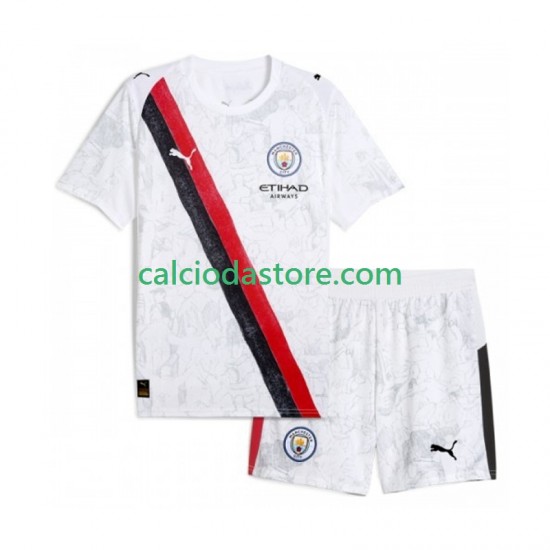 Maglia Manchester City UPER Kids Gara Home Completo Bambino 2-13 Anni 2025-2026 MC Maglia Manchester City UPER Kids Gara Home Completo Bambino 2-13 Anni 2025-2026 MC