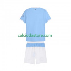 Maglia Manchester City Gara Home Completo Bambino 2-13 Anni 2025-2026 MC