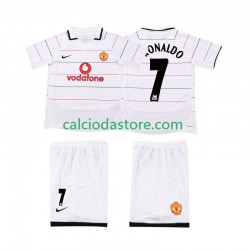 Maglia Manchester United Cristiano Ronaldo 7 2003 2005 Retro Gara Home Completo Bambino 2-13 Anni MC