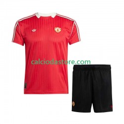 Maglia Manchester United d Icon Gara Home Completo Bambino 2-13 Anni 2025-2026 MC