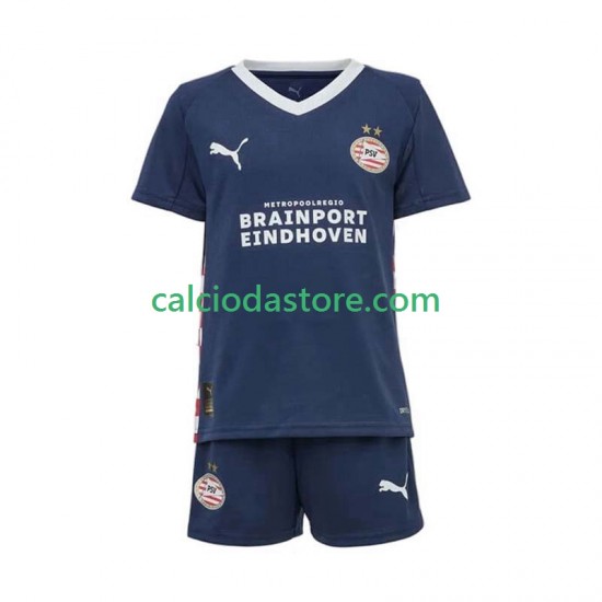 Maglia PSV Eindhoven Gara Away Completo Bambino 2-13 Anni 2025-2026 MC Maglia PSV Eindhoven Gara Away Completo Bambino 2-13 Anni 2025-2026 MC