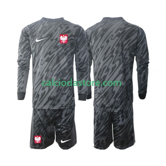 Maglia Portiere Polonia Gara Away Completo Bambino 2-13 Anni 2024 ML Maglia Portiere Polonia Gara Away Completo Bambino 2-13 Anni 2024 ML