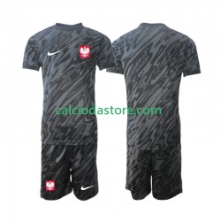 Maglia Portiere Polonia Gara Away Completo Bambino 2-13 Anni 2024 MC