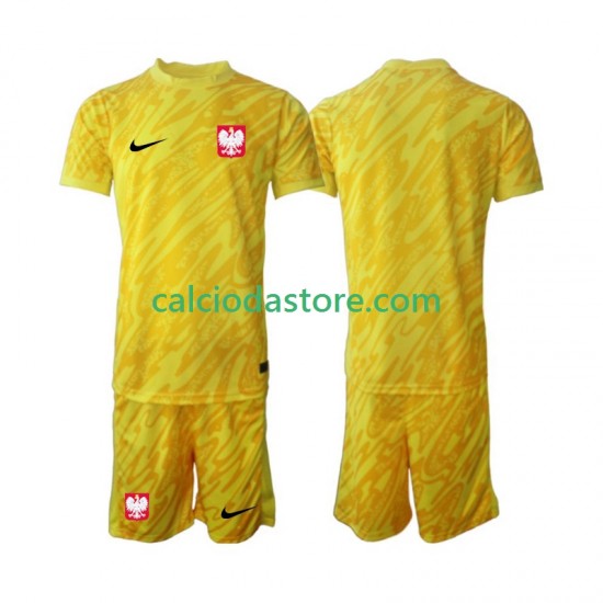 Maglia Portiere Polonia Gara Home Completo Bambino 2-13 Anni 2024 MC Maglia Portiere Polonia Gara Home Completo Bambino 2-13 Anni 2024 MC