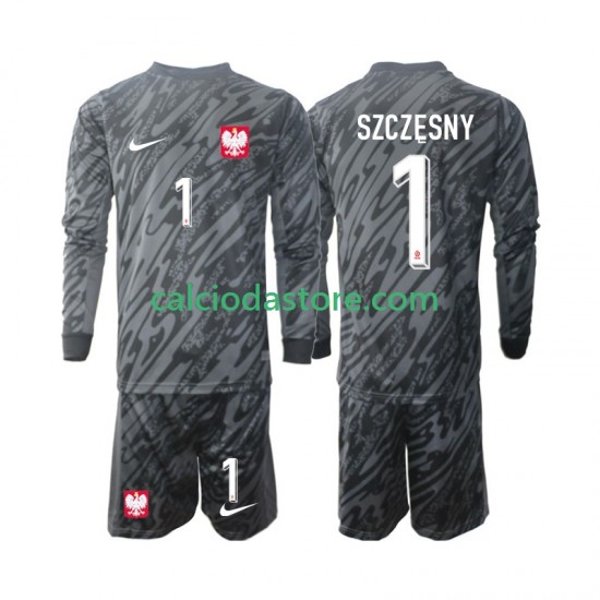 Maglia Portiere Polonia Szczesny 1 Gara Away Completo Bambino 2-13 Anni 2024 ML Maglia Portiere Polonia Szczesny 1 Gara Away Completo Bambino 2-13 Anni 2024 ML