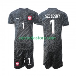 Maglia Portiere Polonia Szczesny 1 Gara Away Completo Bambino 2-13 Anni 2024 MC