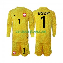Maglia Portiere Polonia Szczesny 1 Gara Home Completo Bambino 2-13 Anni 2024 ML