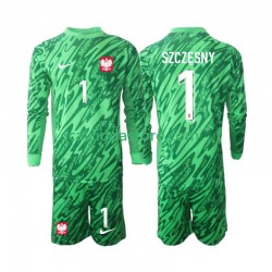 Maglia Portiere Polonia Szczesny 1 Gara Terza Completo Bambino 2-13 Anni 2024 ML