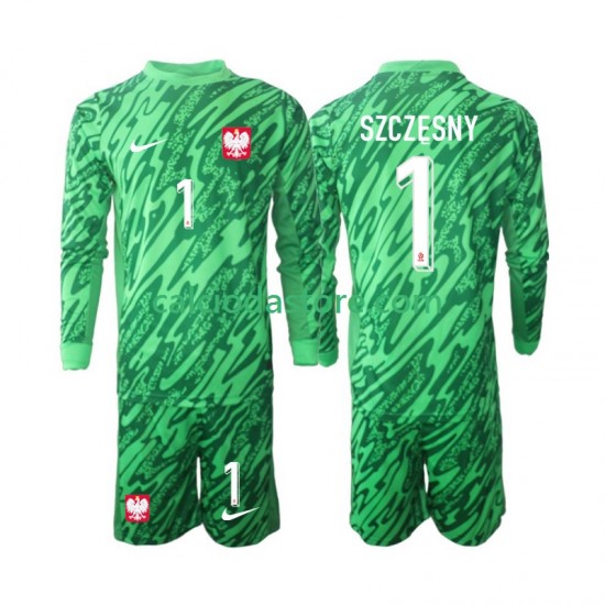 Maglia Portiere Polonia Szczesny 1 Gara Terza Completo Bambino 2-13 Anni 2024 ML Maglia Portiere Polonia Szczesny 1 Gara Terza Completo Bambino 2-13 Anni 2024 ML