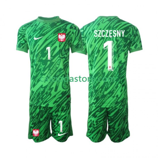 Maglia Portiere Polonia Szczesny 1 Gara Terza Completo Bambino 2-13 Anni 2024 MC Maglia Portiere Polonia Szczesny 1 Gara Terza Completo Bambino 2-13 Anni 2024 MC